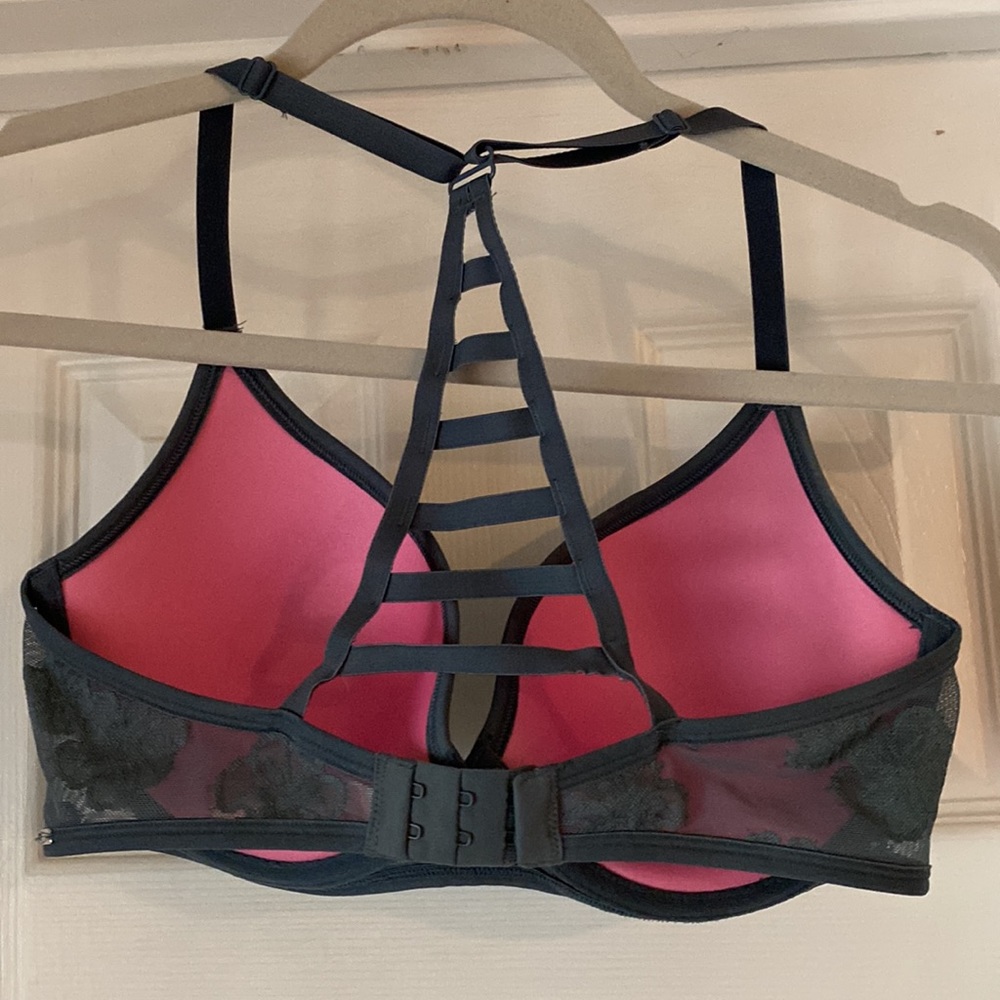 PINK Victoria’s Secret lightly lined underwire push up racer back bra - Picture 2 of 6